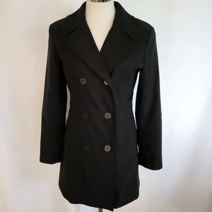 Braeton Black Fitted Rain Coat EUC Sz S